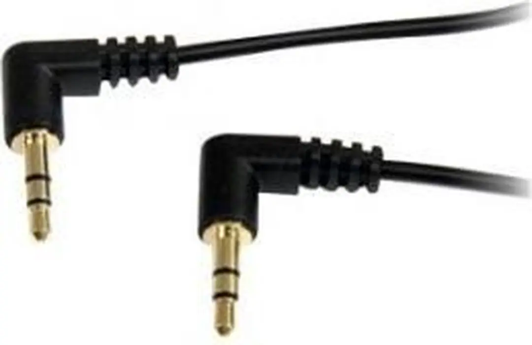 Startech 3.5mm Right Angle Stereo Audiokabel 90cm - Zwart