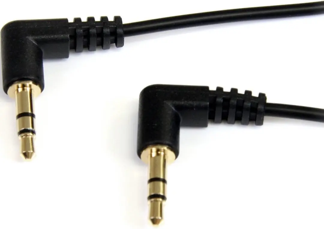 Startech 3.5mm Right Angle Stereo Audiokabel 90cm - Zwart