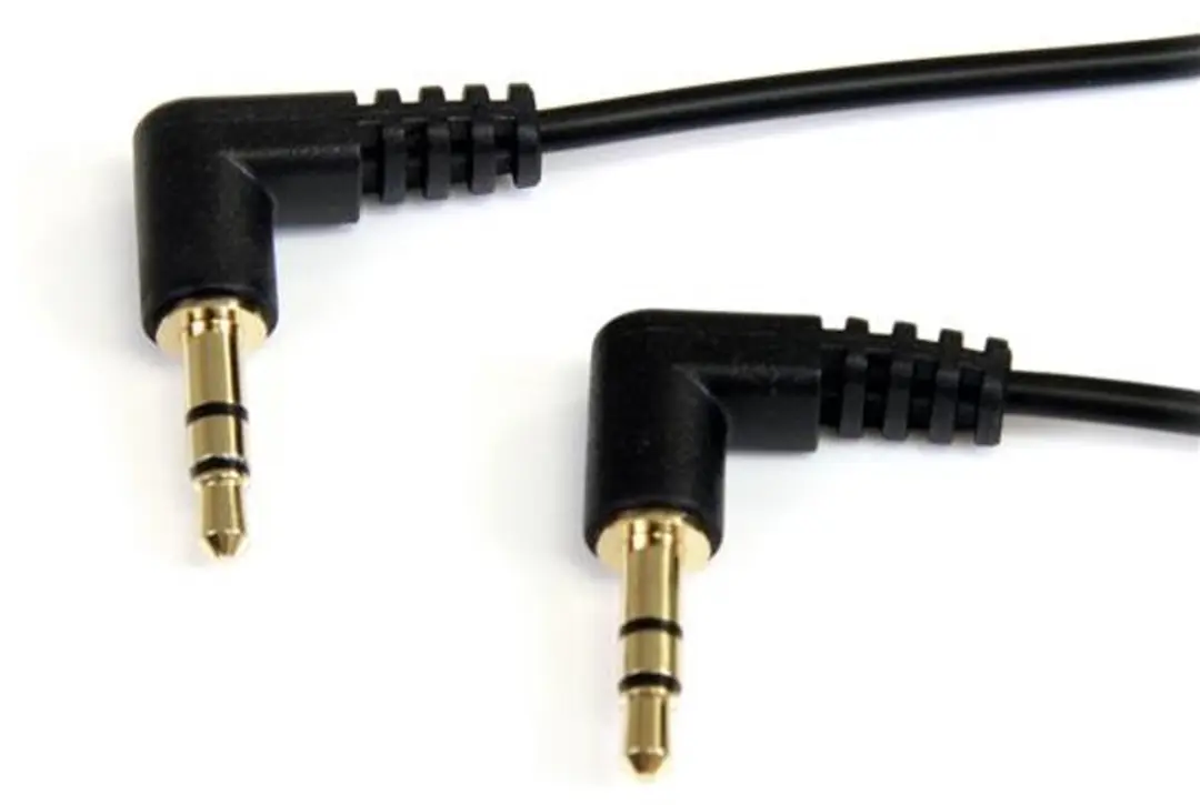 Startech 3.5mm Right Angle Stereo Audiokabel 90cm - Zwart