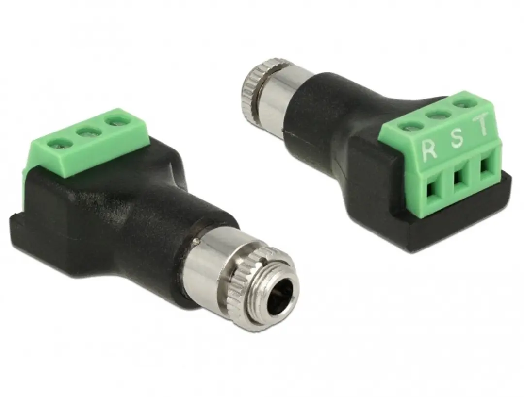 Delock 65878 Terminalblok 3-polig naar 3,5mm Jack