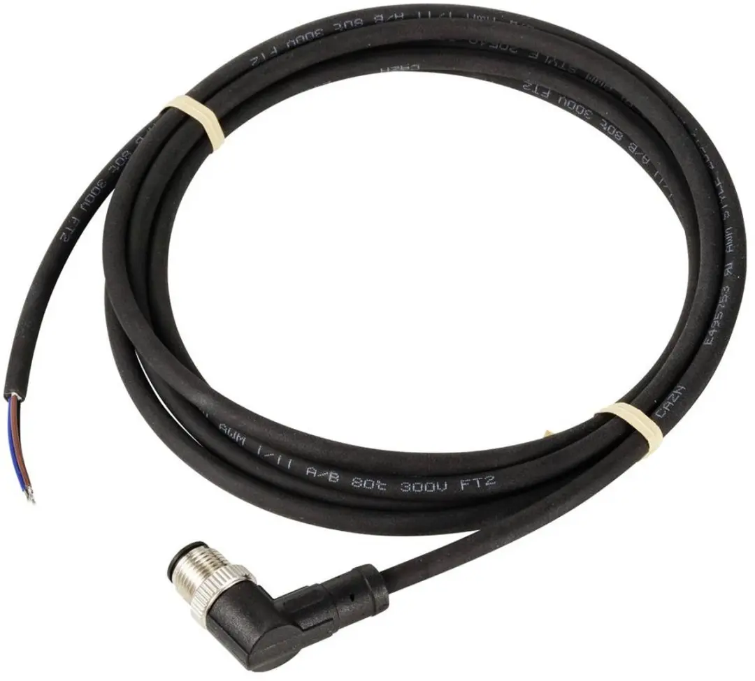Tru Components TC-12833092 Sensor/Actuator M12 Kabel - 3-polig - 2m - Zwart