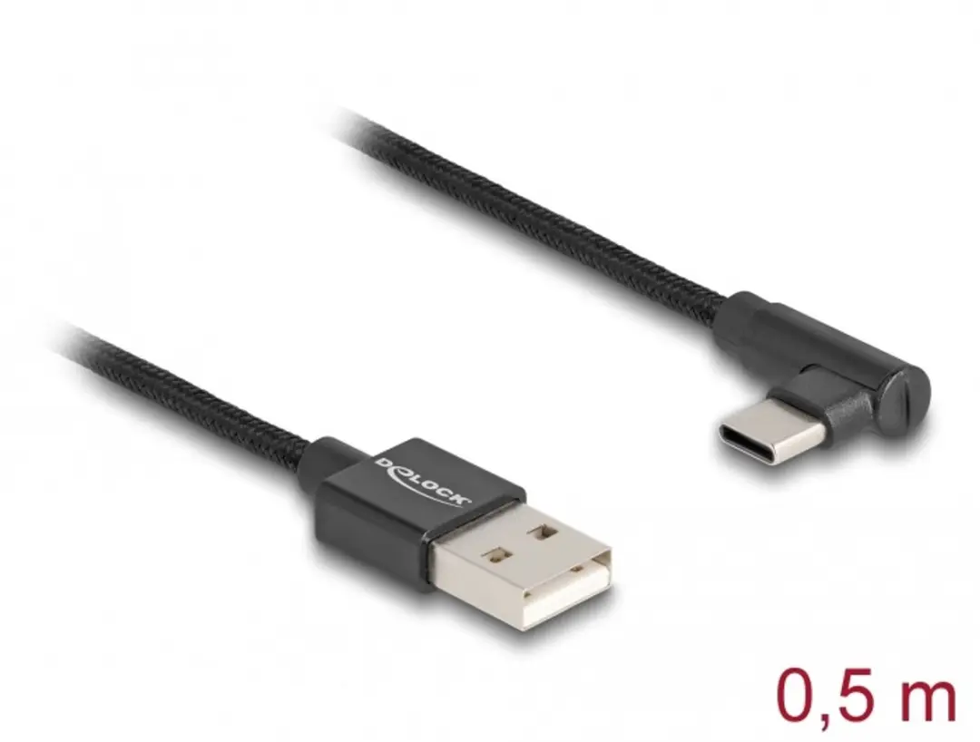 Delock USB 2.0 Kabel A naar C 0.5m