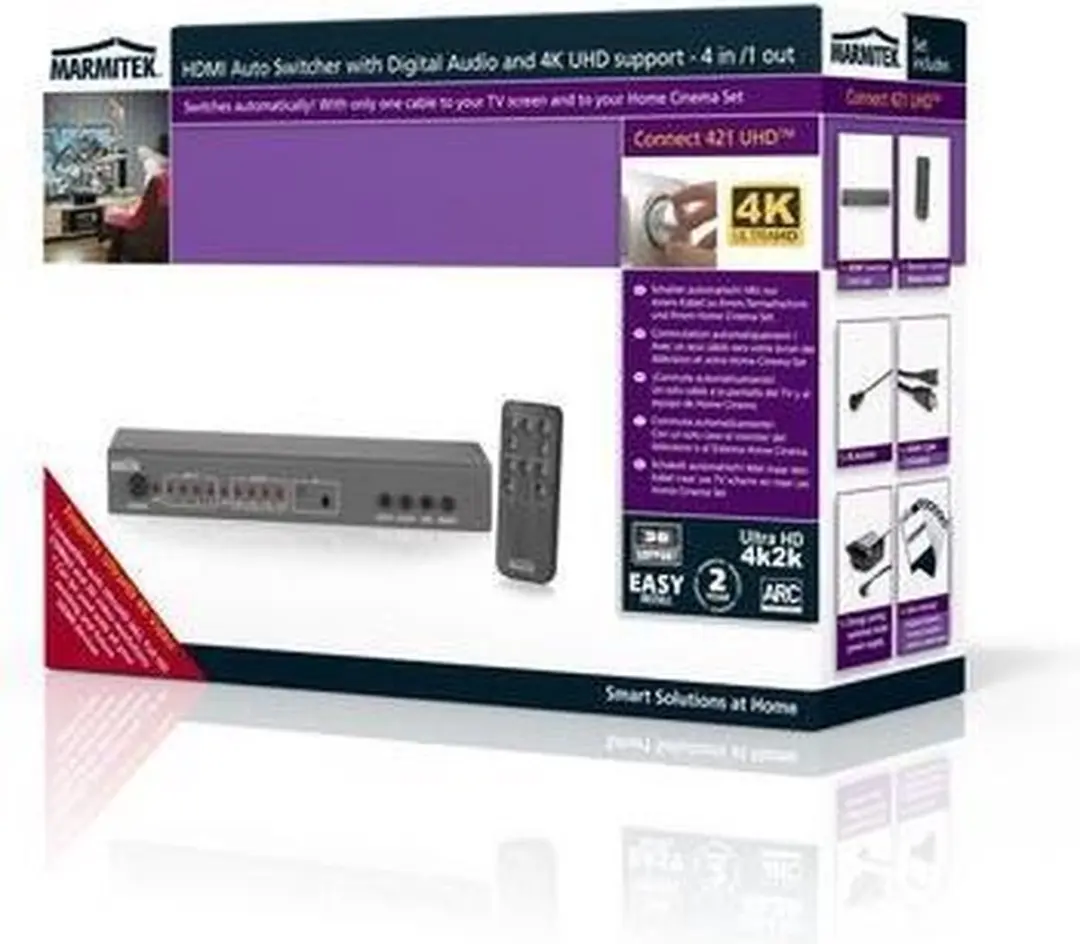 Marmitek HDMI switcher 4:1 Ultra HD Connect 421 UHD