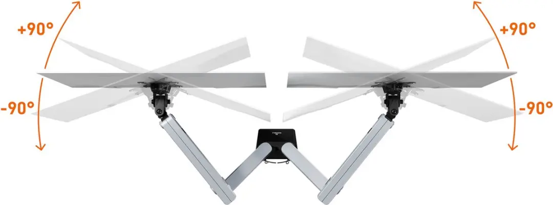 Durable SELECT PLUS 509723 Monitortafelbeugel 32" - Zilver