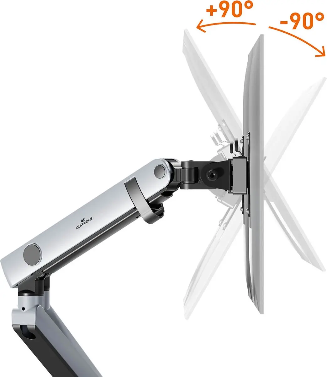 Durable SELECT PLUS 509723 Monitortafelbeugel 32" - Zilver