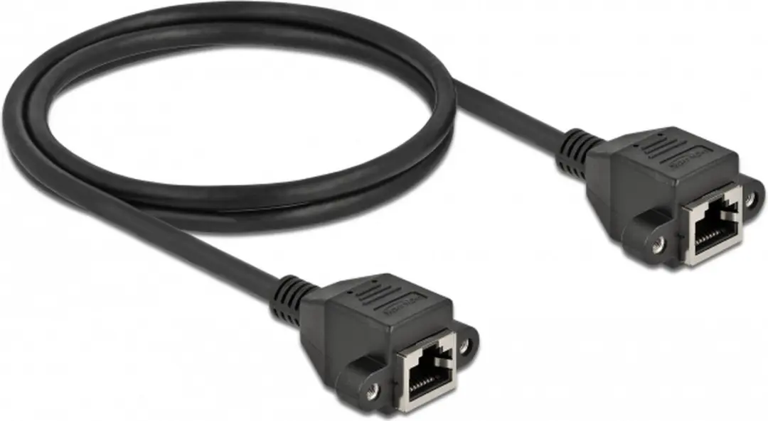 Delock Cat.6A Netwerkkabel S/FTP RJ45 - RJ45 1m - Zwart