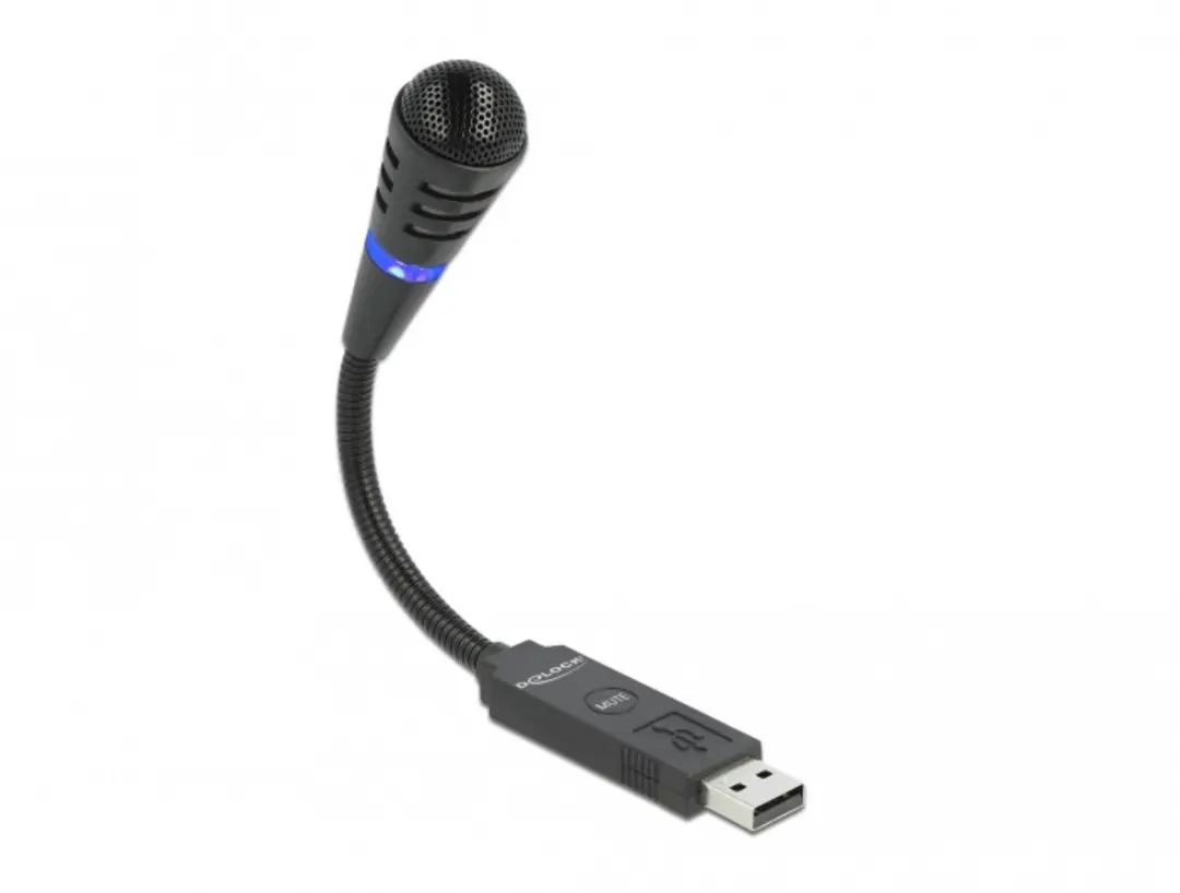 Delock USB Microfoon met Gooseneck