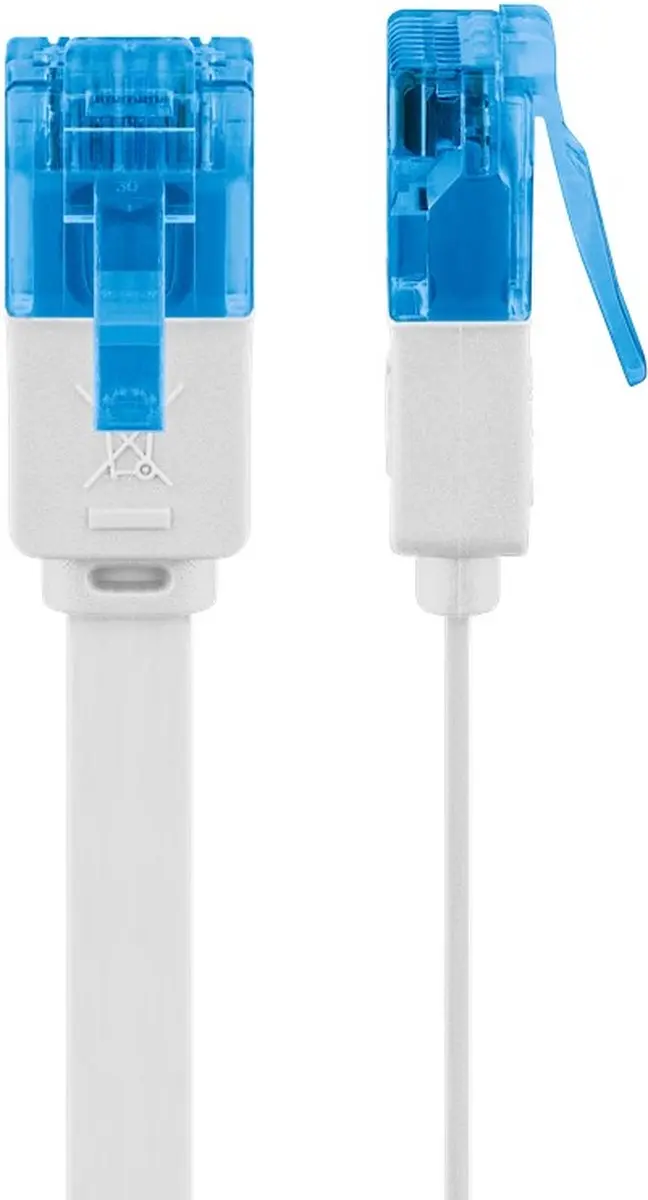 Goobay CAT6A Netwerkkabel RJ45 Wit 1m