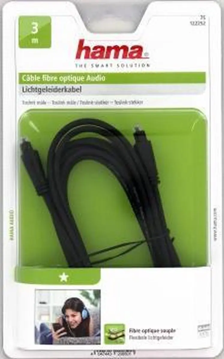 Hama Optische Audiokabel ODT 3m - Zwart