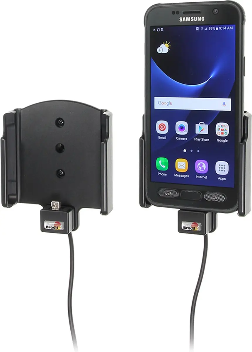 Brodit 512903 Actieve Smartphonehouder - Zwart