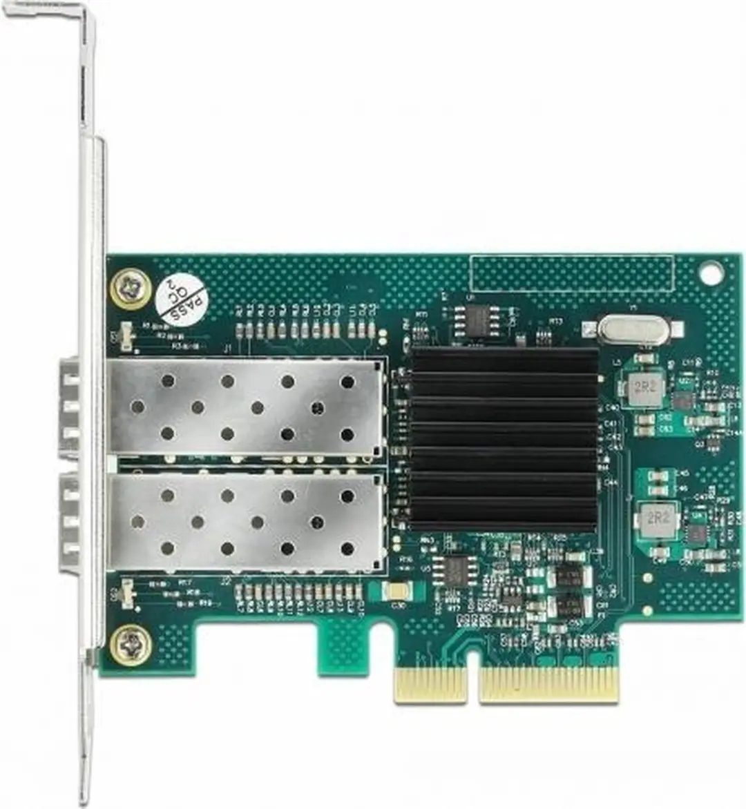Delock PCIe x4 2x SFP Gigabit LAN i82576 - Zwart