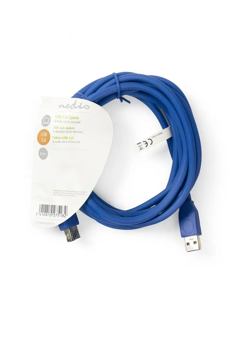 Nedis USB 3.2 Gen 1 A-A Kabel 5Gbps 3m - Blauw
