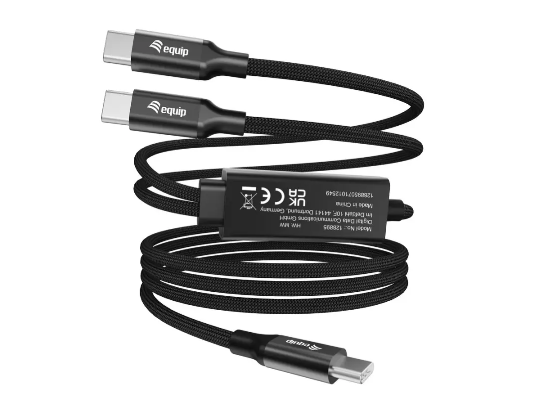 Equip 128895 USB-kabel USB-C 2x USB-C - 1,5m - Zwart
