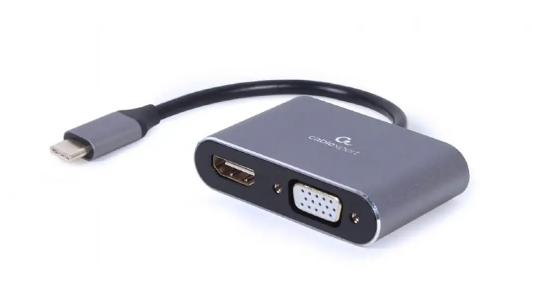 Gembird USB-C Multipoort Adapter HDMI/VGA