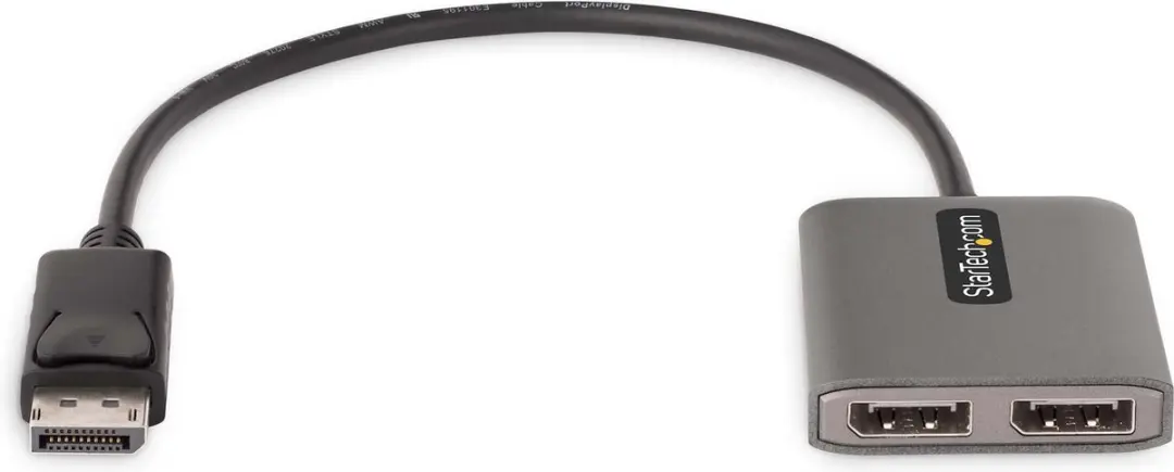 Startech MST14DP122DP DisplayPort Hub - Dual 4K 60Hz - Zwart-Grijs