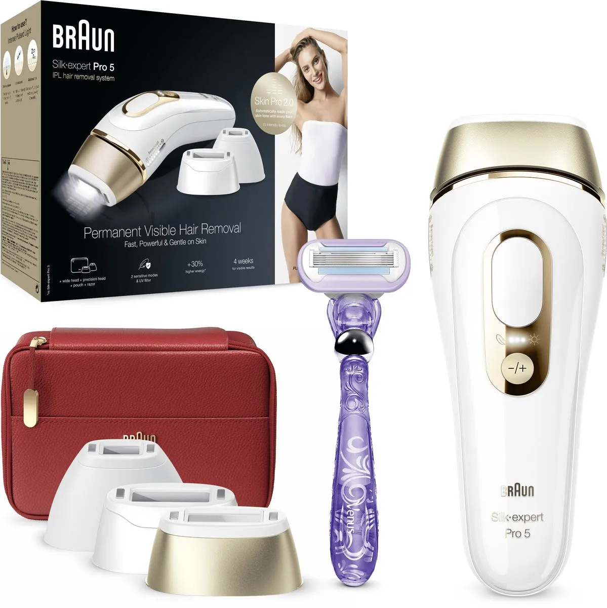 Braun Silk·expert Pro 5 PL5267 IPL - 125 Flitsen - Wit/Goud - afbeelding 6 van 6