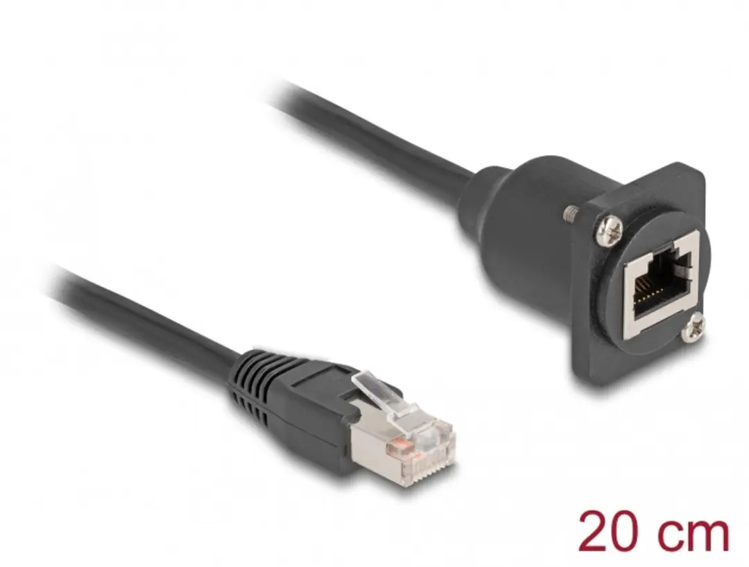 Delock D-Type RJ45 Kabelstekker naar Jack Cat.5e