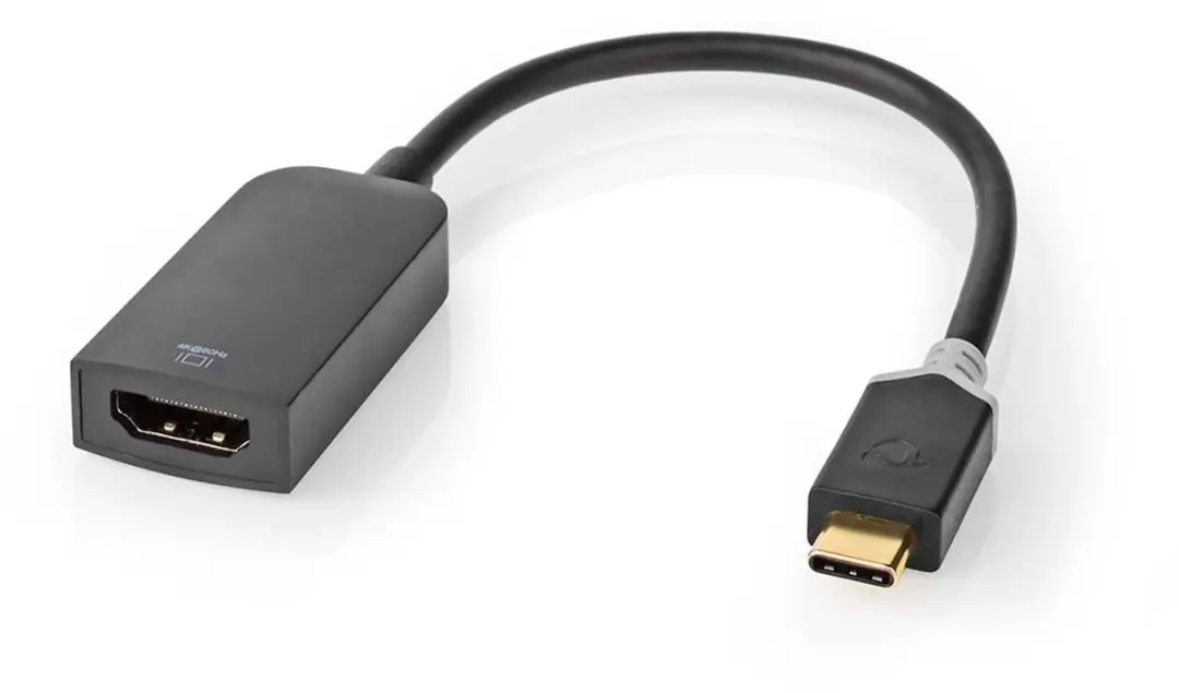 Nedis USB-C HDMI Adapter CCBW64652AT02 - 4K@60Hz - 20cm - Antraciet