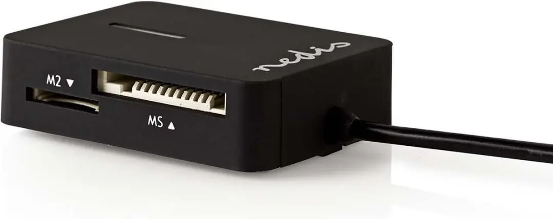 Nedis CRDRU2300BK Kaartlezer USB 2.0 - Zwart