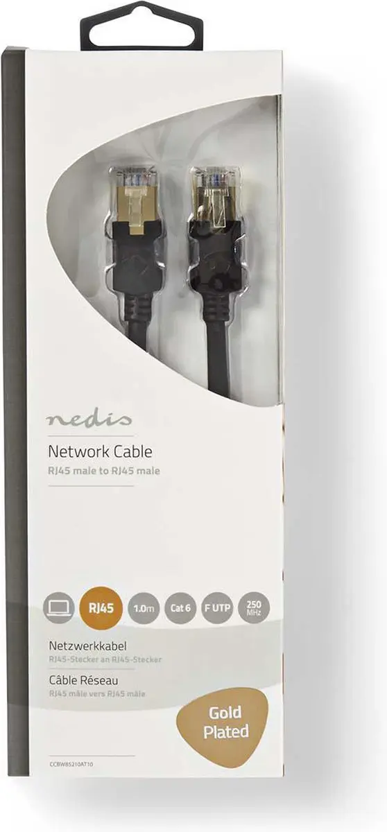 Nedis CAT6 Netwerkkabel 1m - Antraciet