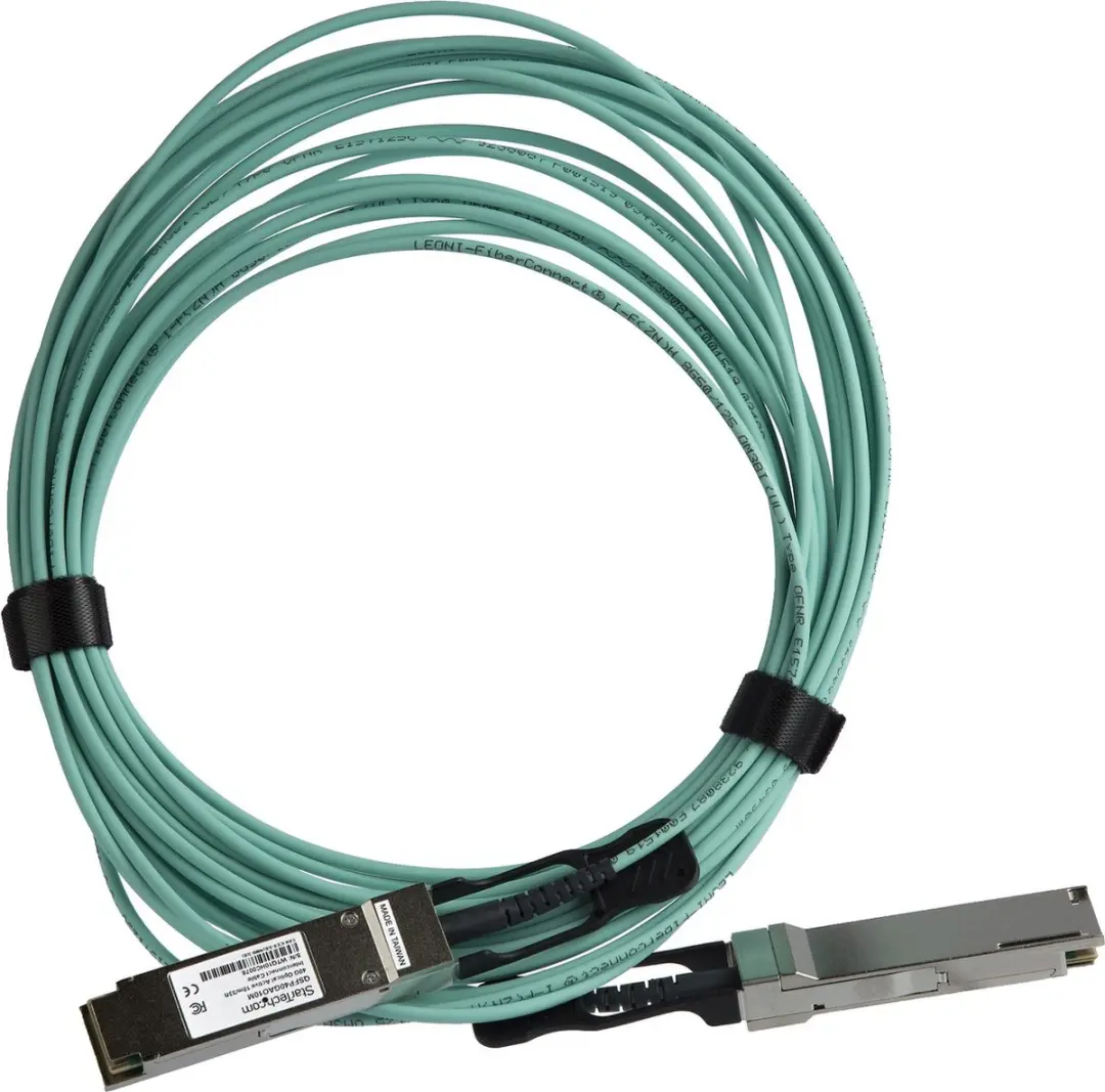 Startech QSFP+ Actieve Glasvezelkabel 40G 10m - Lichtblauw