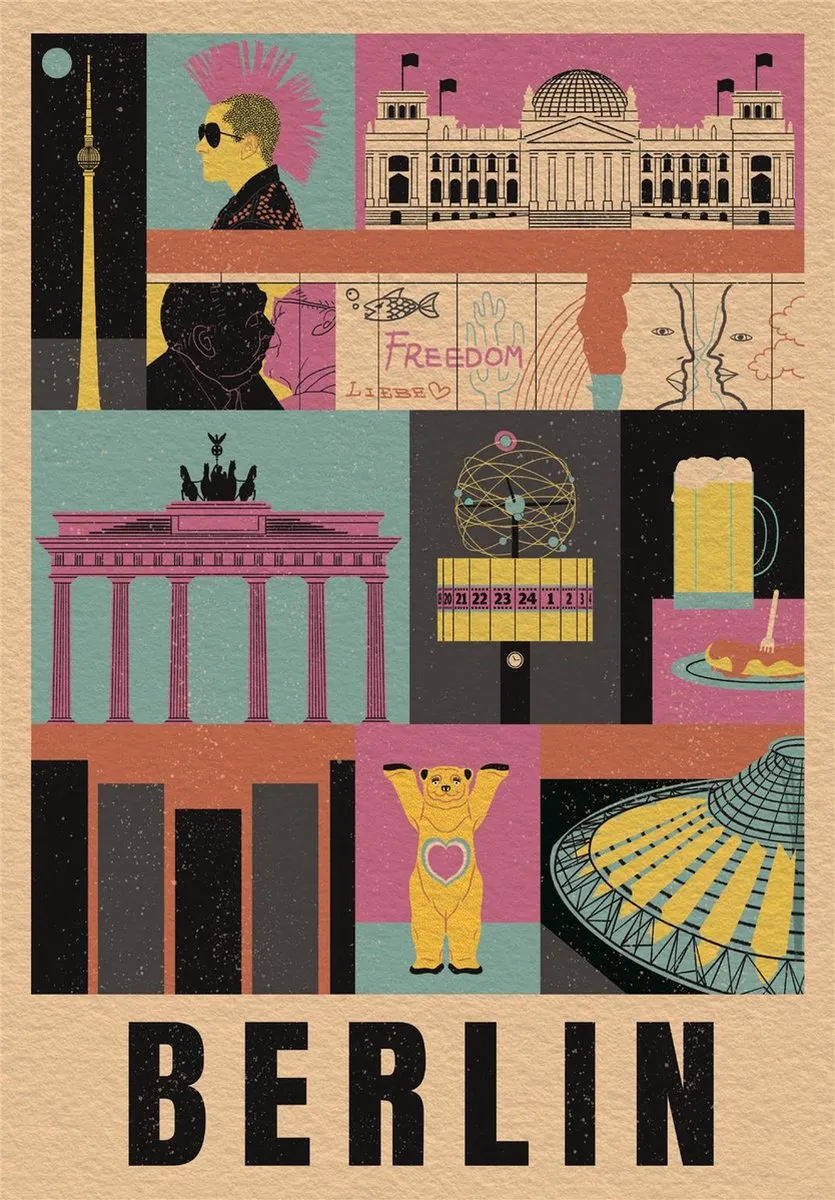 Clementoni Style in the City Berlin Puzzel 1000 Stuks - Multikleur