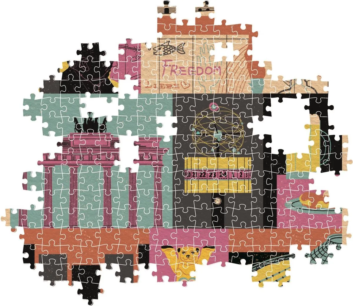Clementoni Style in the City Berlin Puzzel 1000 Stuks - Multikleur
