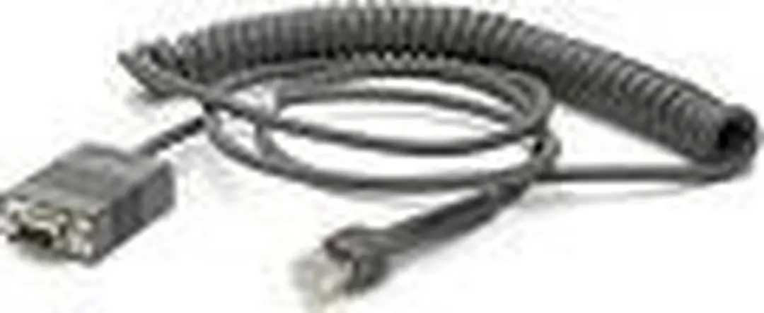 Zebra CBA-R71-C09ZAR RS232 Kabel - 8m - Coiled - Vrouwelijk DB9
