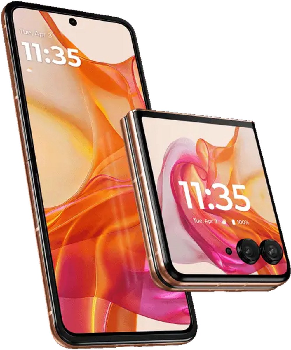 Motorola razr 50 ultra 17,5 cm (6.9") Dual SIM Android 14 5G USB Type-C 12 GB 512 GB 4000 mAh Groen, Perzik