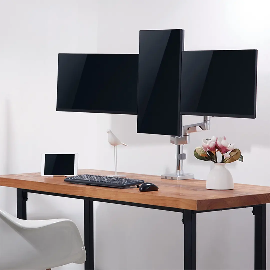 Logilink BP0090 Flat Panel Bureau Steun 27" - Zilver