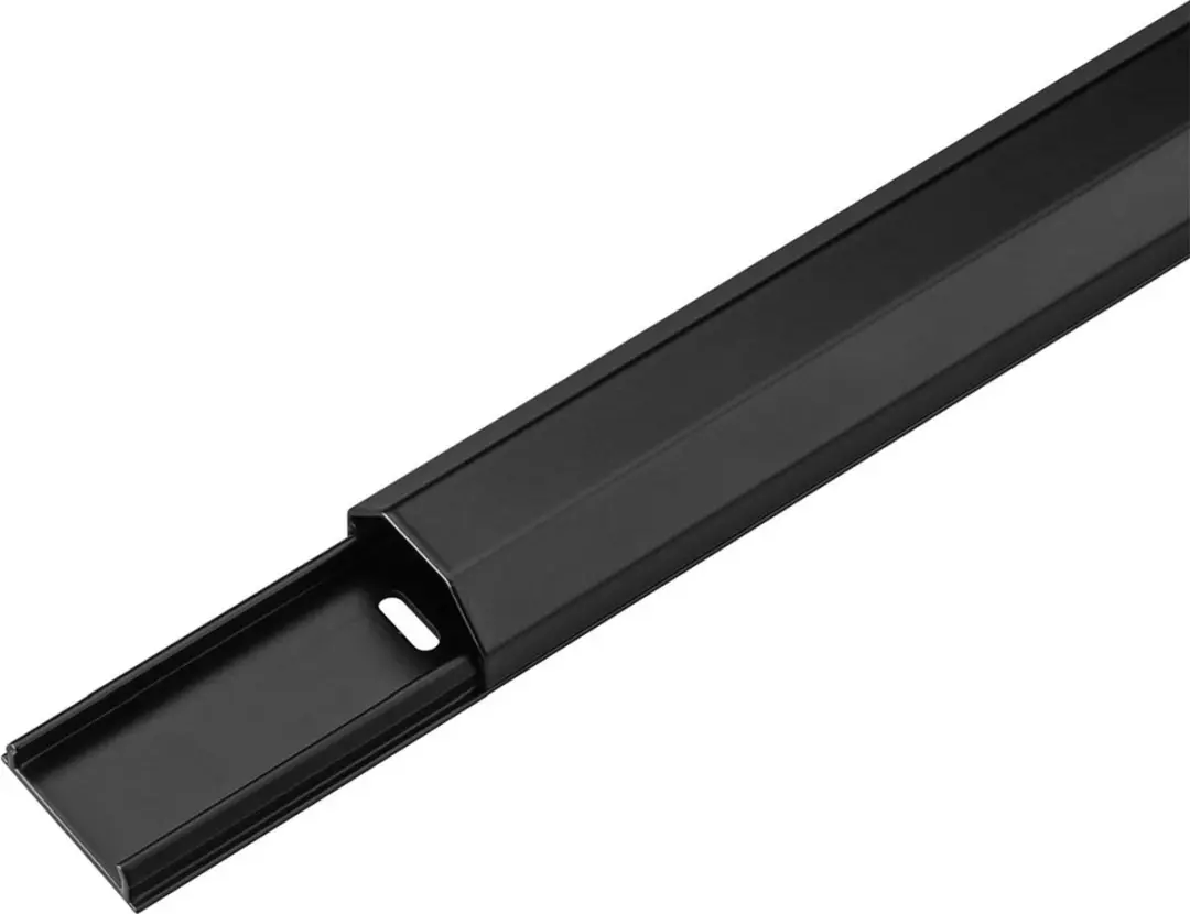 Goobay HZ 3-1,1 Kabelgoot halfrond aluminium - Zwart