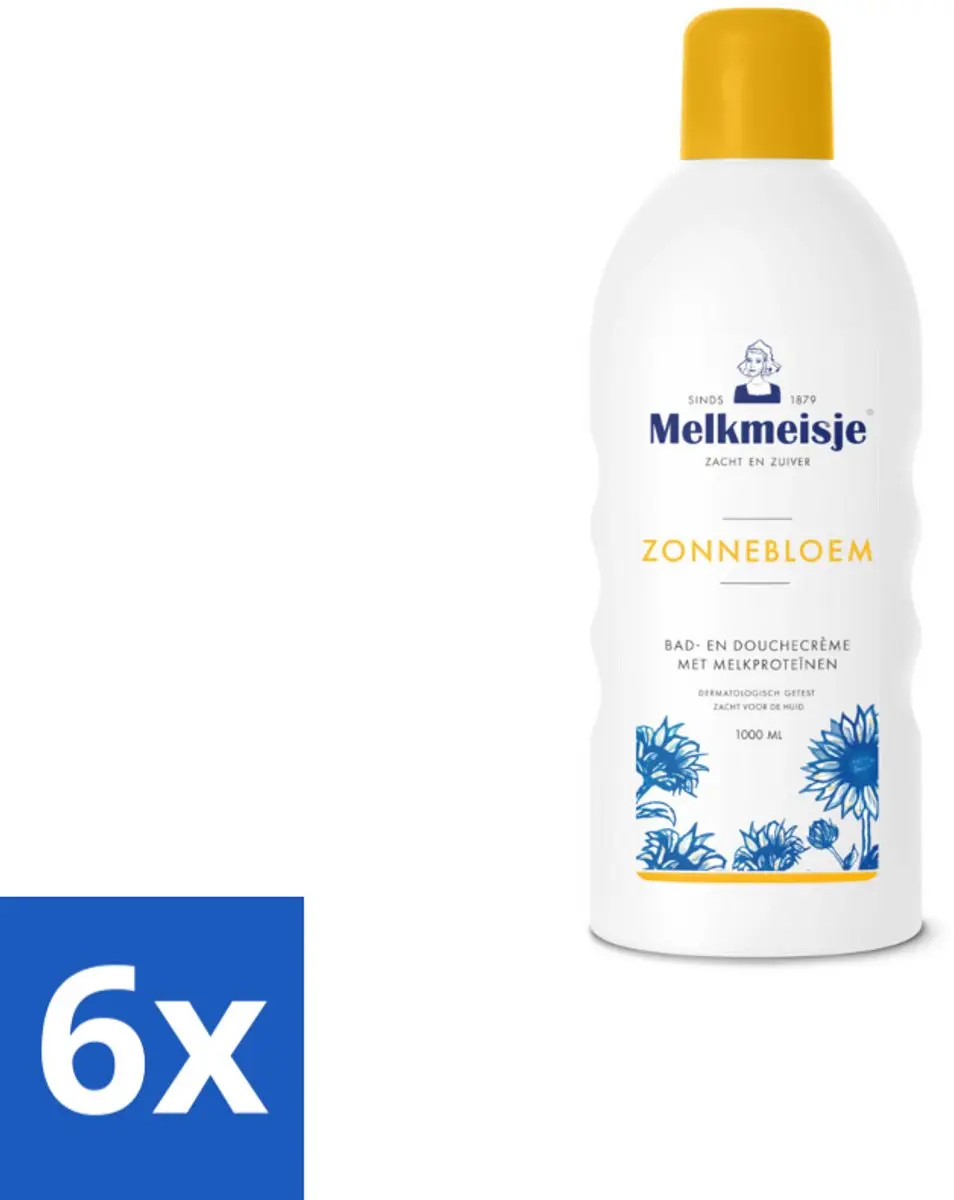 Melkmeisje Bad en Douchecrème Zonnebloem & Melk 1000ml