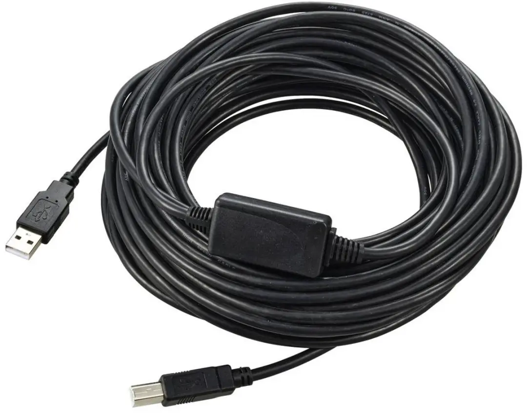 Renkforce RF-5720400 USB-kabel 15m - USB-A naar USB-B - Actief - Zwart