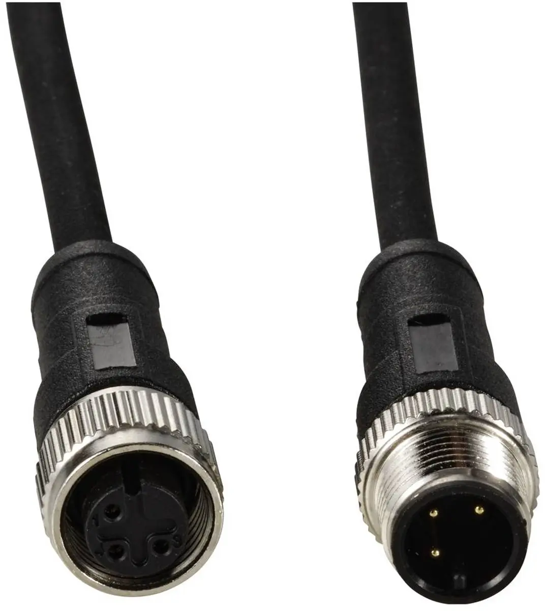Tru Components TC-12833104 Sensor/Actuator Verlengkabel M12 - 3 Polig - Zwart