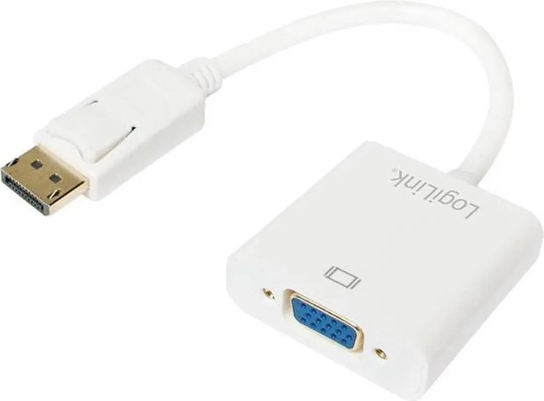 Logilink DisplayPort 1.2 naar VGA Actieve Adapter - Wit