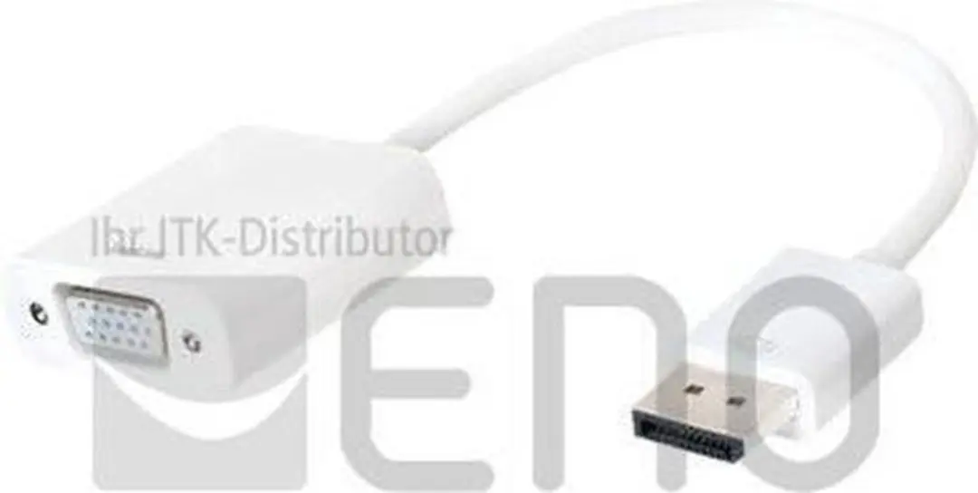 Logilink DisplayPort 1.2 naar VGA Actieve Adapter - Wit