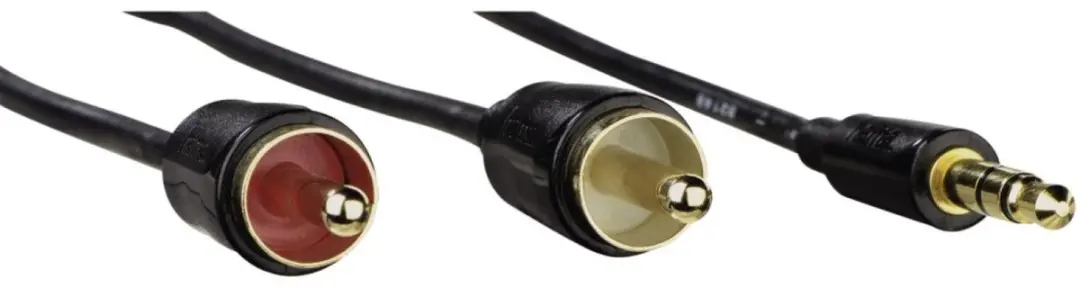 Hama Audiokabel 3,5mm Jack naar 2x Cinch - 1,5m - Zwart