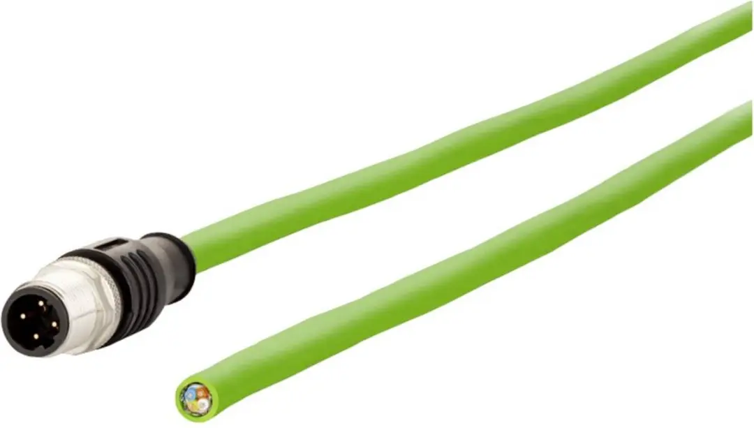 Metz Connect 142M1D10020 M12 Netwerkkabel CAT 5e SF/FTP 2m - Groen