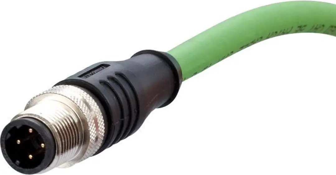 Metz Connect 142M1D10020 M12 Netwerkkabel CAT 5e SF/FTP 2m