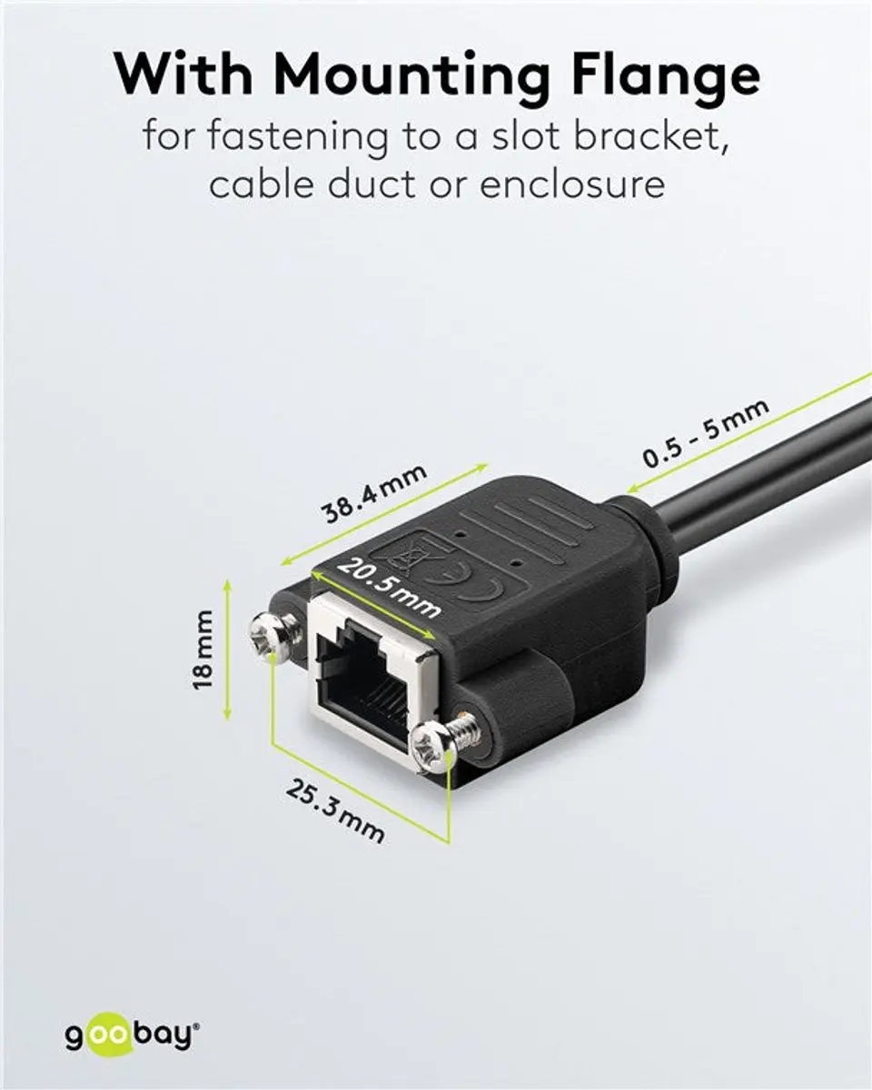 Goobay CAT 6 Verlengkabel S/FTP PiMF - Zwart