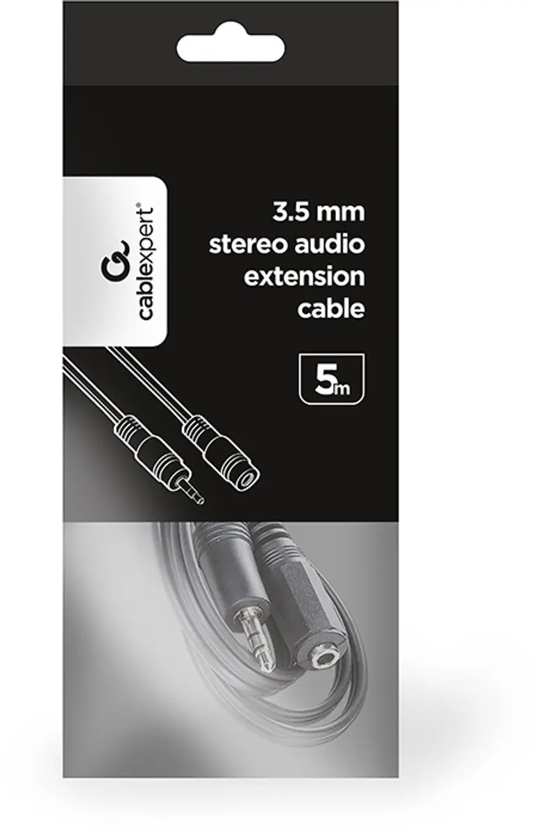 Gembird CCA-421S-5M Audiokabel 3.5mm - 5m - Zwart