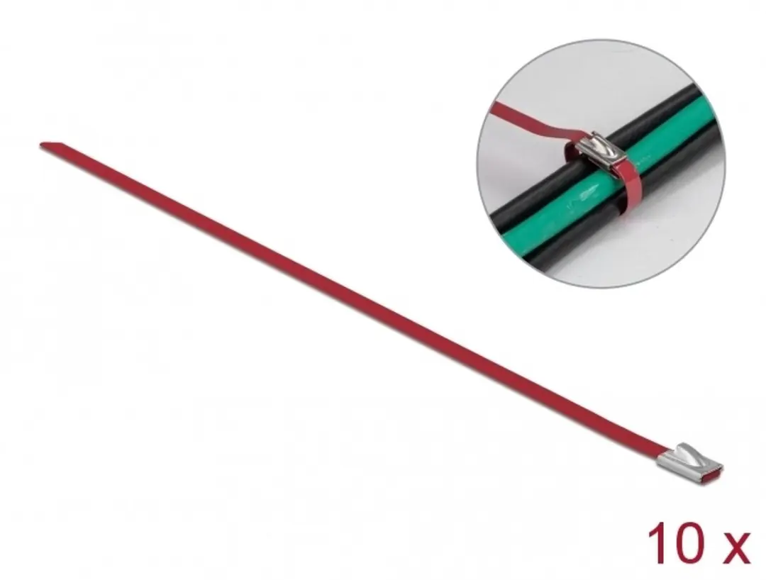 Delock Roestvrijstalen Kabelbinders 400x4.6mm