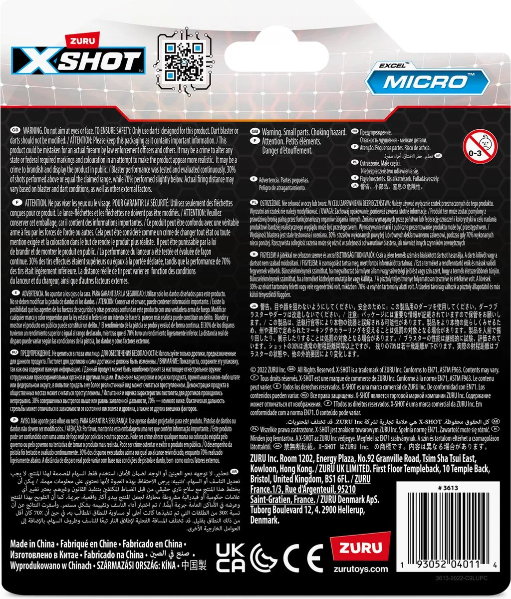 Nerf X-Shot Micro 3613 - Rood