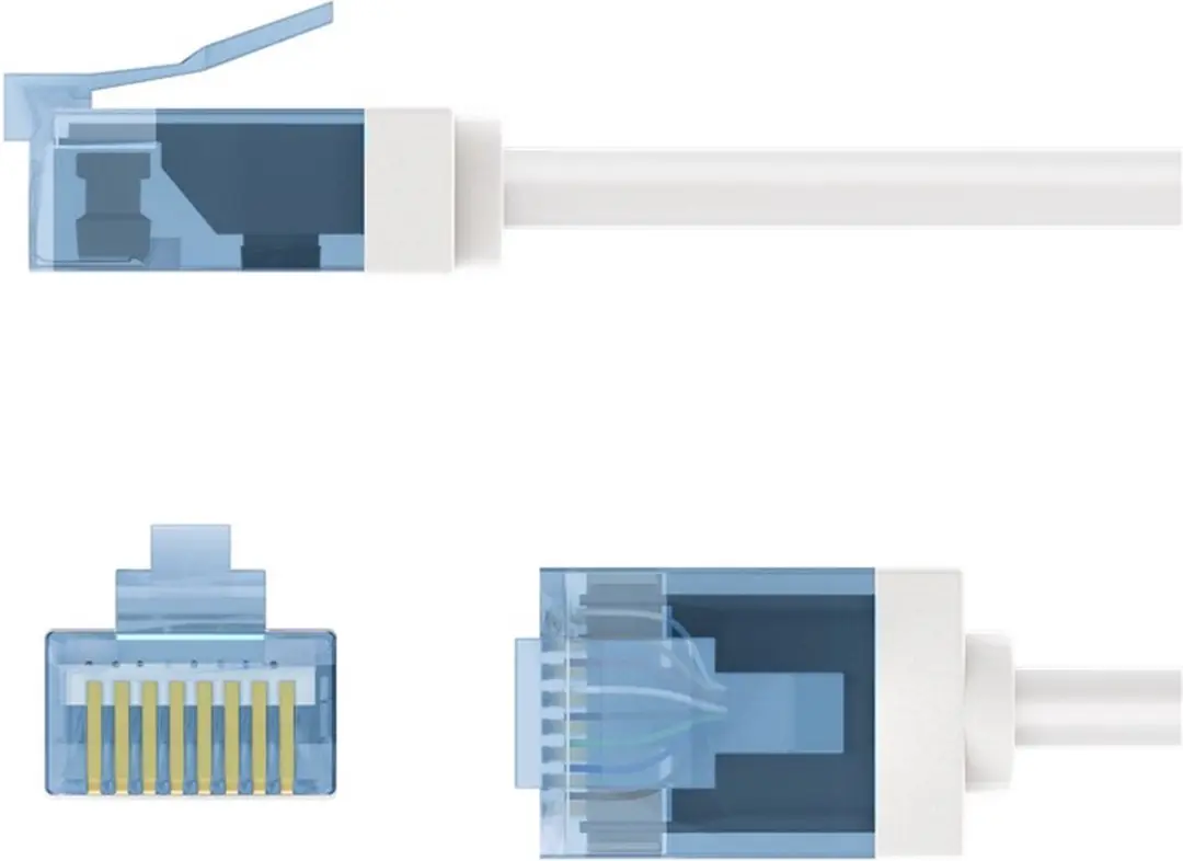 Goobay UTP CAT6A Netwerkkabel 10Gbps 0,25m - Wit