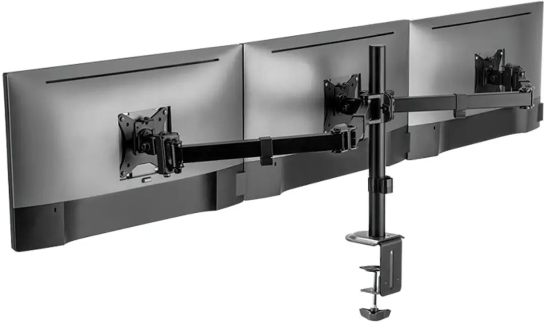 Logilink BP0173 Monitorbeugel 3voudig - 17-27" - Zwart