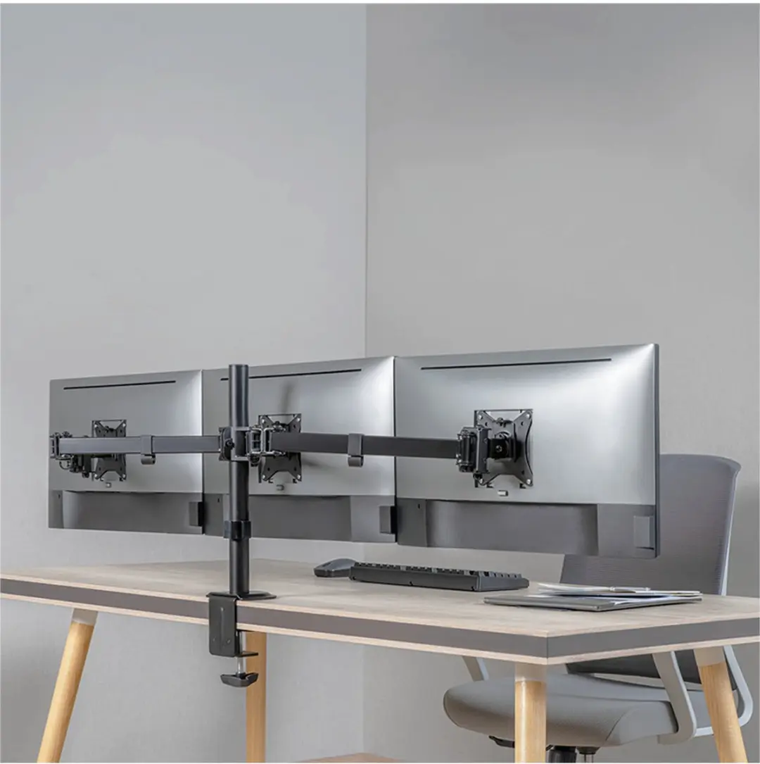 Logilink BP0173 Monitorbeugel 3voudig - 17-27" - Zwart