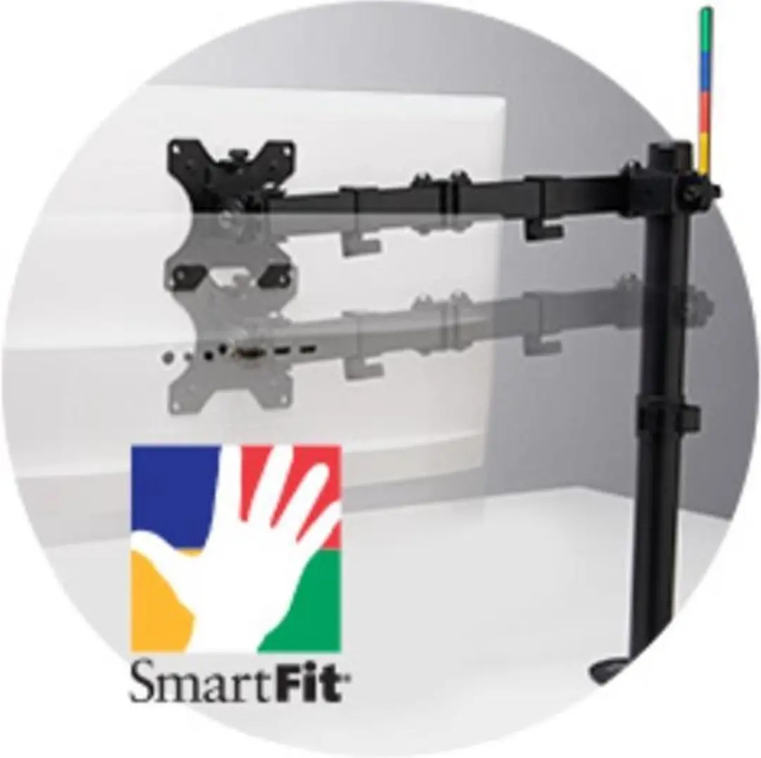 Kensington SmartFit Ergo Dual K55409WW Monitorarm - 2 Schermen tot 32" - 8kg - Zwart