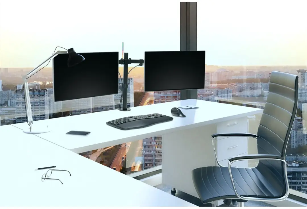 Kensington SmartFit Ergo Dual K55409WW Monitorarm - 2 Schermen tot 32" - 8kg - Zwart - afbeelding 6 van 6