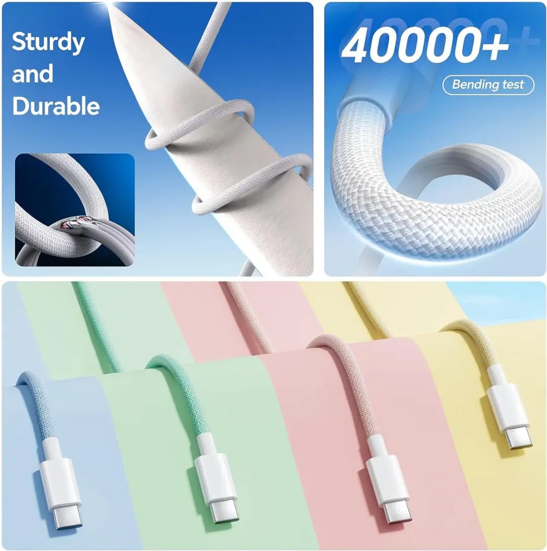 NÖRDIC USBC-503 USB-C Kabel 50cm - 60W - Groen