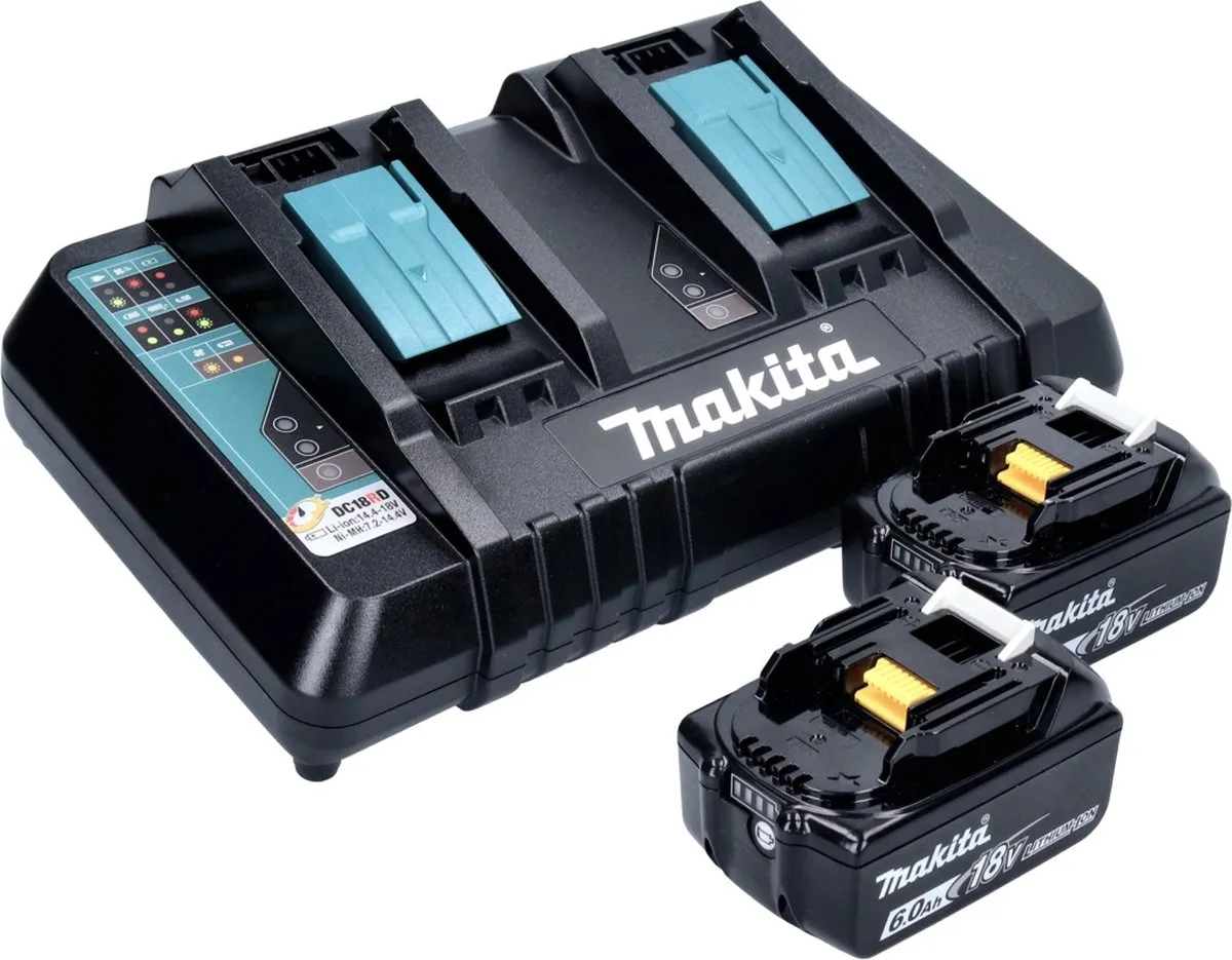 Makita Power Source Kit 199484-8 - 2x BL1860B 6000mAh